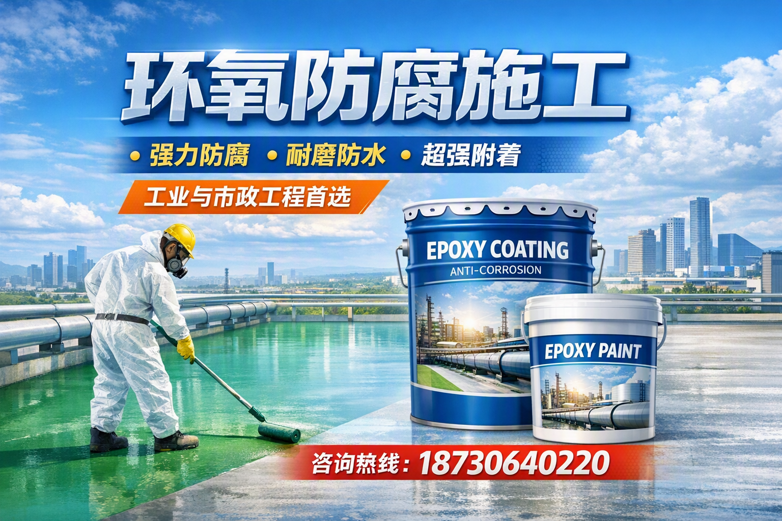 在 定安 进行环氧防腐施工的注意事项
